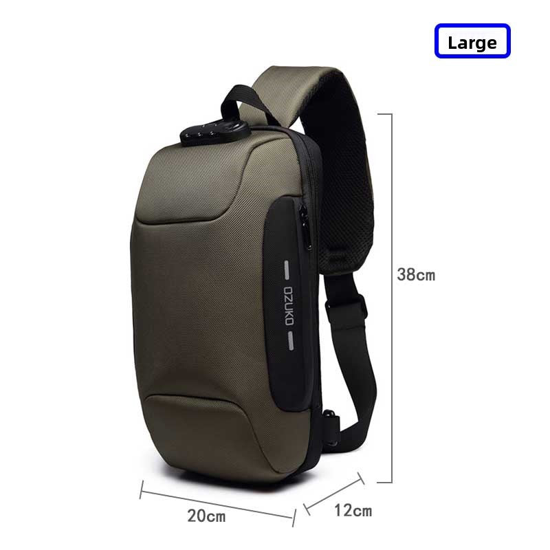 Tactical Chest Bag for Men, Crossbody Bag, Waterproof