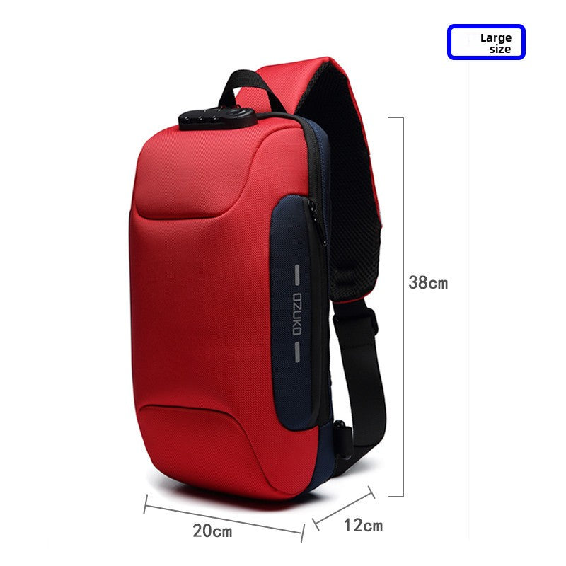 Tactical Chest Bag for Men, Crossbody Bag, Waterproof