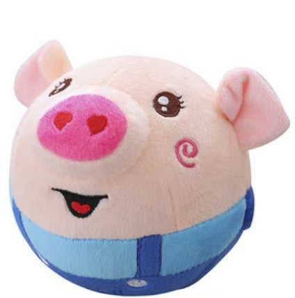 Talking Bouncing Pig Toy – Musical Plush Ball with Detachable and Washable Cover