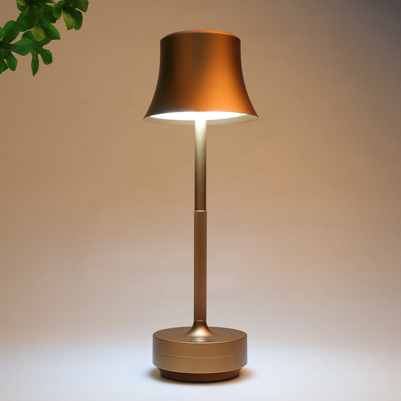 Tall metal table lamp