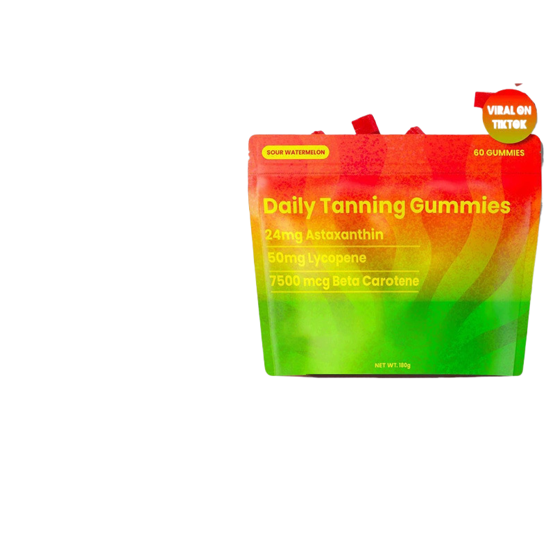 Tanning gummy candies