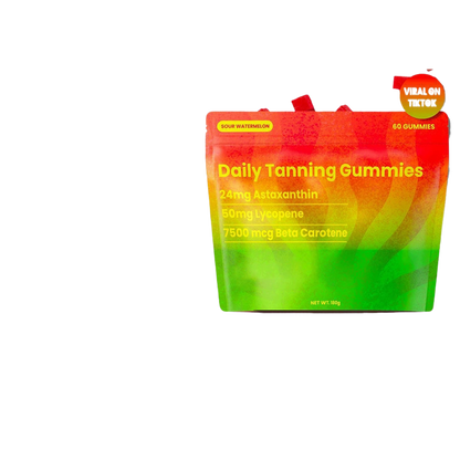 Tanning gummy candies