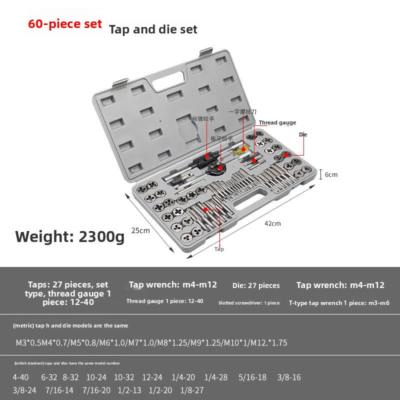 Tap and die set