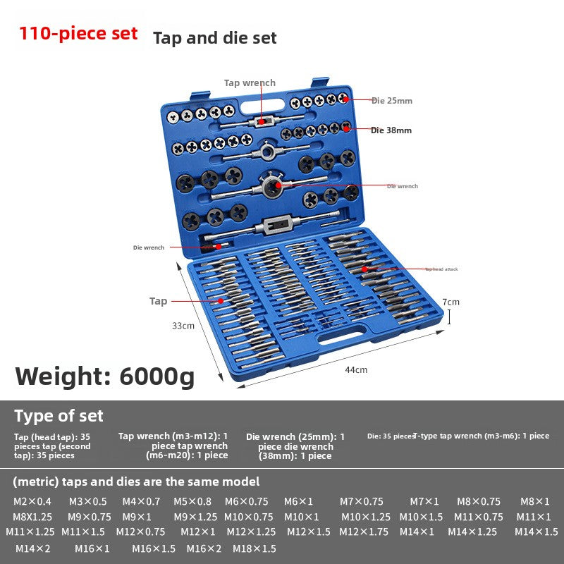 Tap and die set