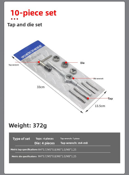 Tap and die set
