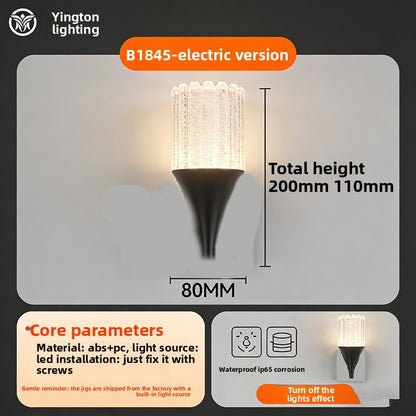 Tapered Crystal LED Wall Lamp