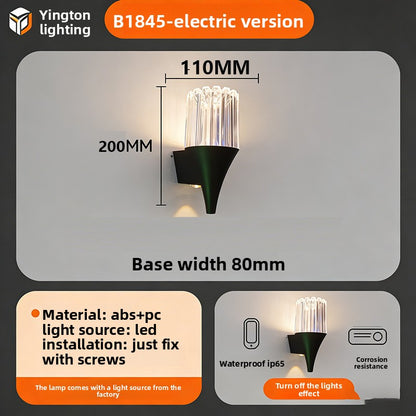 Tapered Crystal LED Wall Lamp