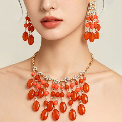 Tassel beaded jewelry