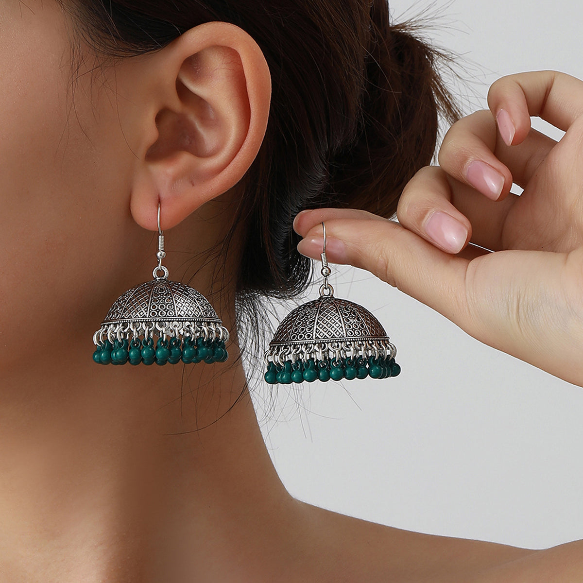 Tassel bell earrings