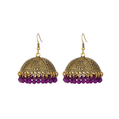 Tassel bell earrings