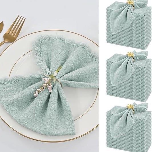Tassel Edge Cotton Napkins