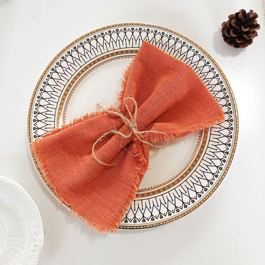Tassel Edge Cotton Napkins