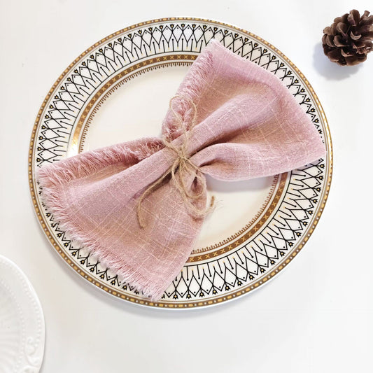 Tassel Edge Cotton Napkins