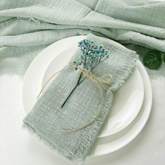 Tassel Edge Cotton Napkins