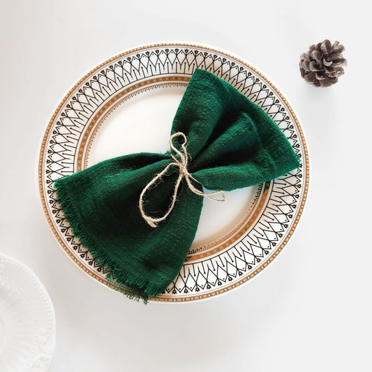 Tassel Edge Cotton Napkins