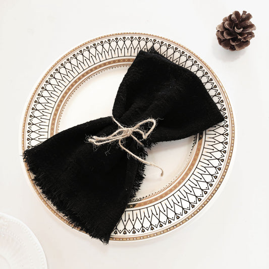 Tassel Edge Cotton Napkins
