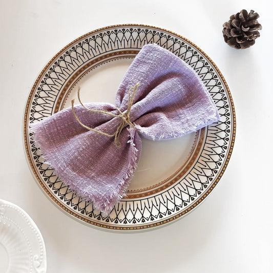 Tassel Edge Cotton Napkins