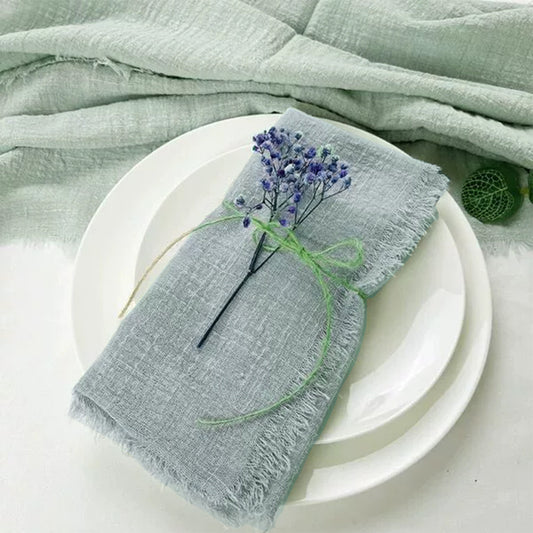 Tassel Edge Cotton Napkins