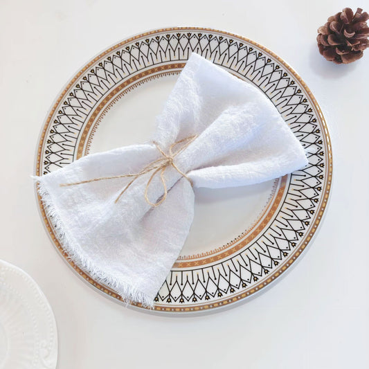 Tassel Edge Cotton Napkins