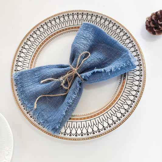 Tassel Edge Cotton Napkins