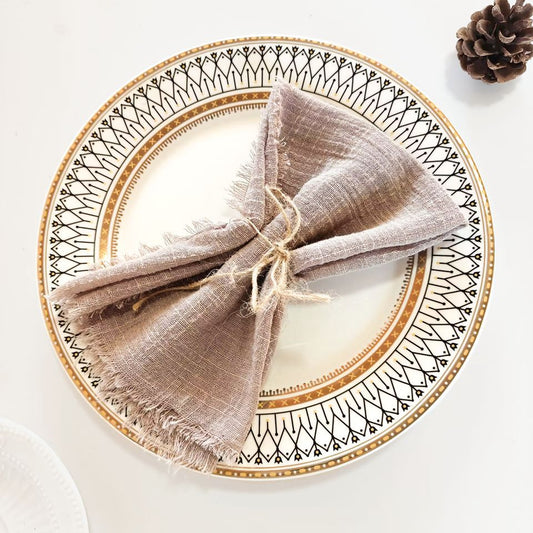 Tassel Edge Cotton Napkins