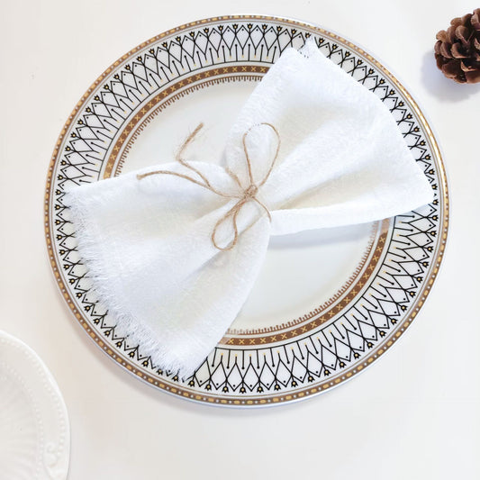 Tassel Edge Cotton Napkins