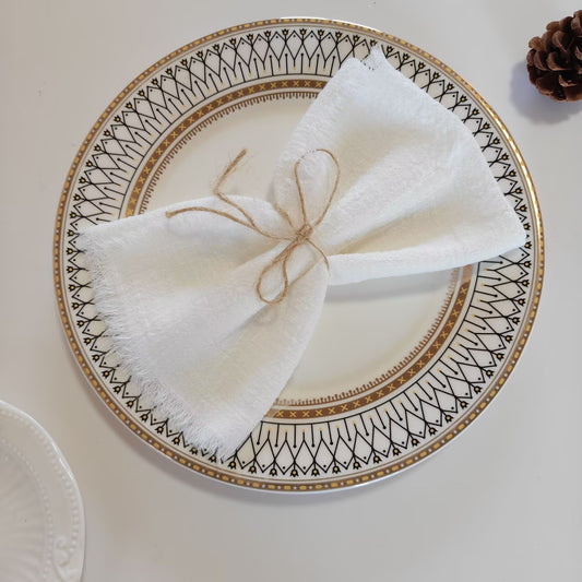 Tassel Edge Cotton Napkins