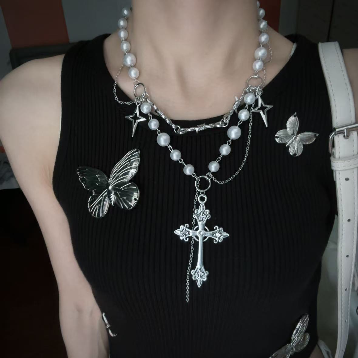 Tassel set necklace