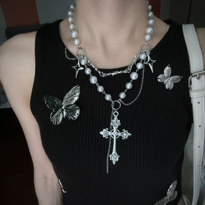 Tassel set necklace