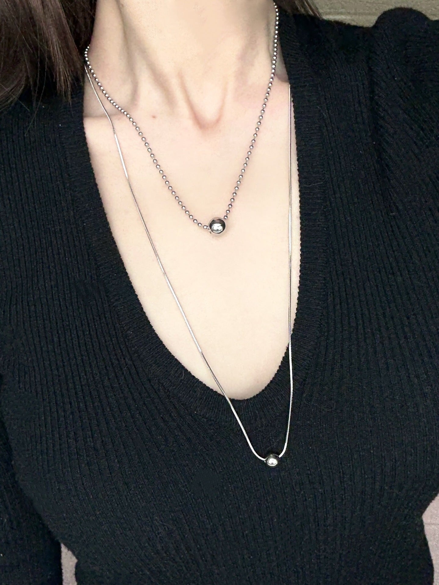 Tassel set necklace