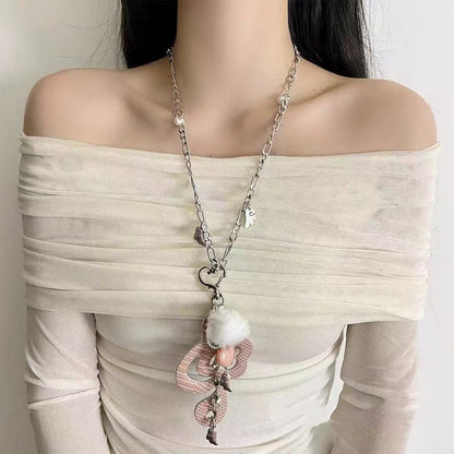 Tassel set necklace
