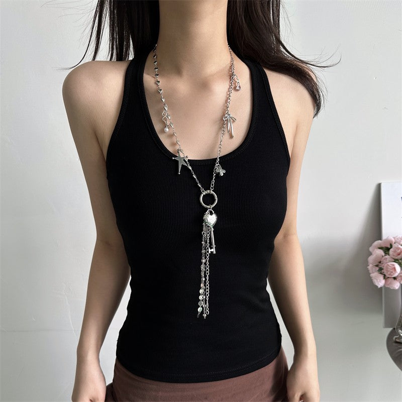 Tassel set necklace
