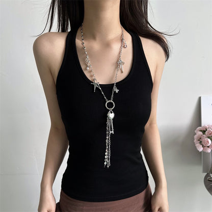 Tassel set necklace