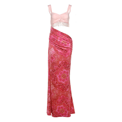 Tassel suspender dress