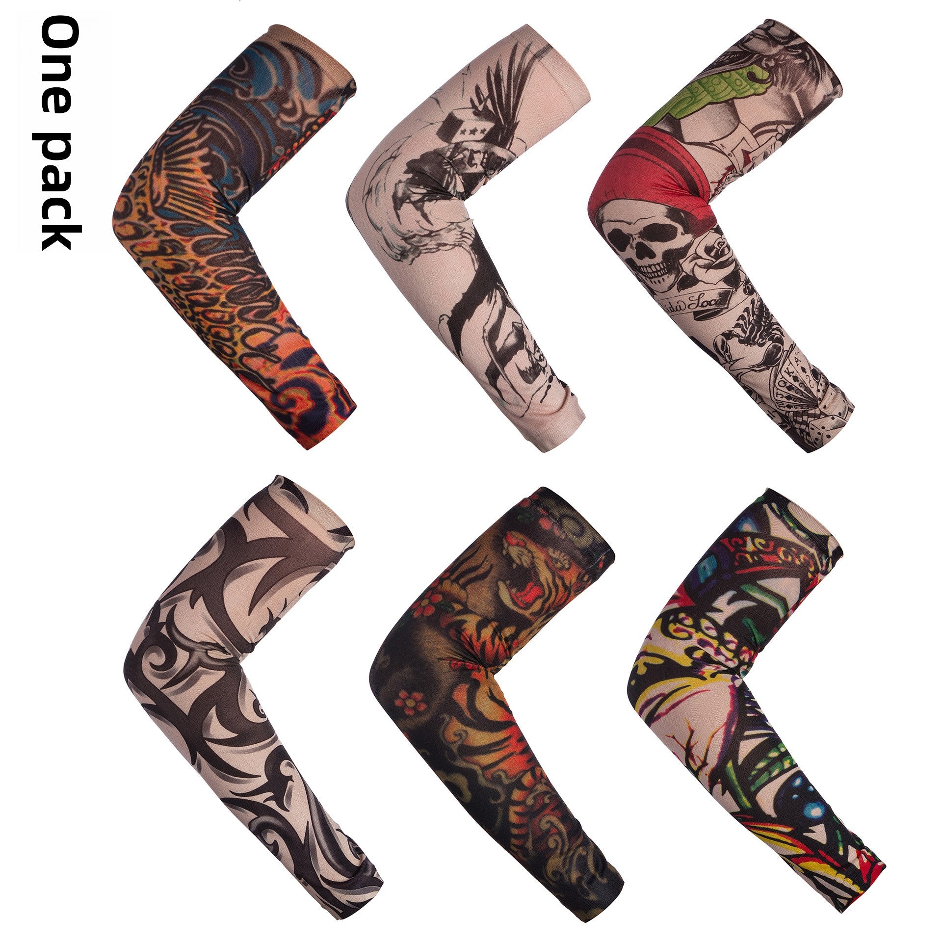 Tattooed arm sleeves