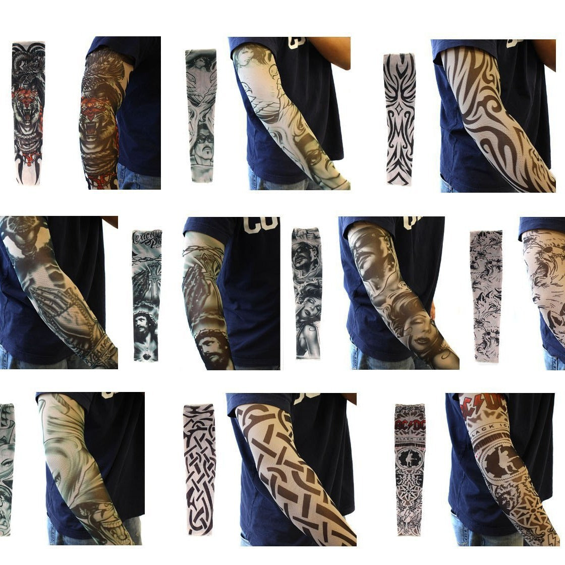 Tattooed arm sleeves