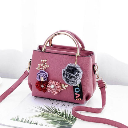 Tattooed floral handbag