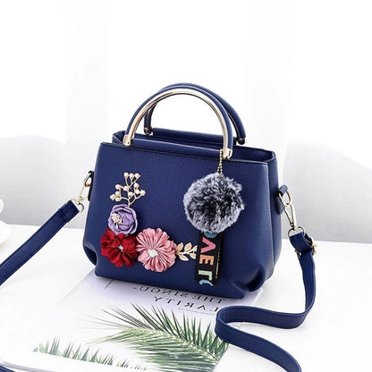 Tattooed floral handbag