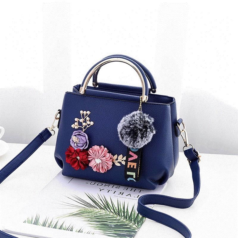 Tattooed floral handbag