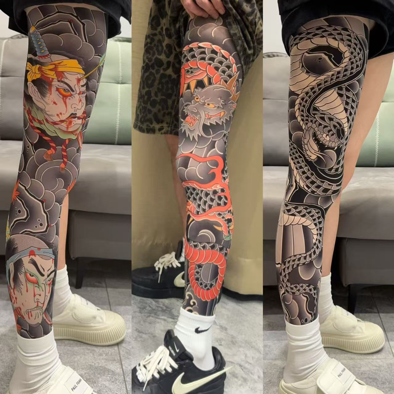 Tattooed stockings