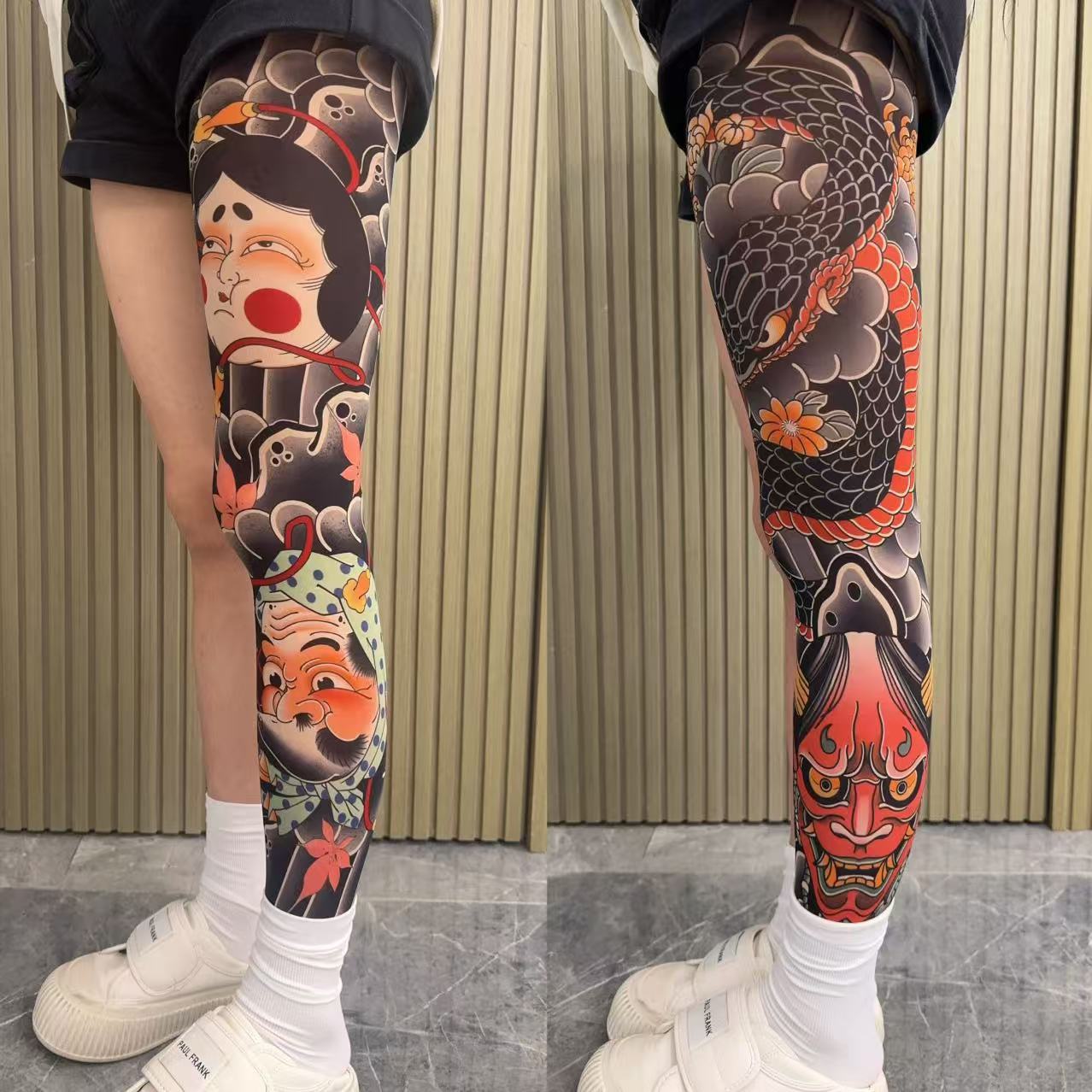 Tattooed stockings