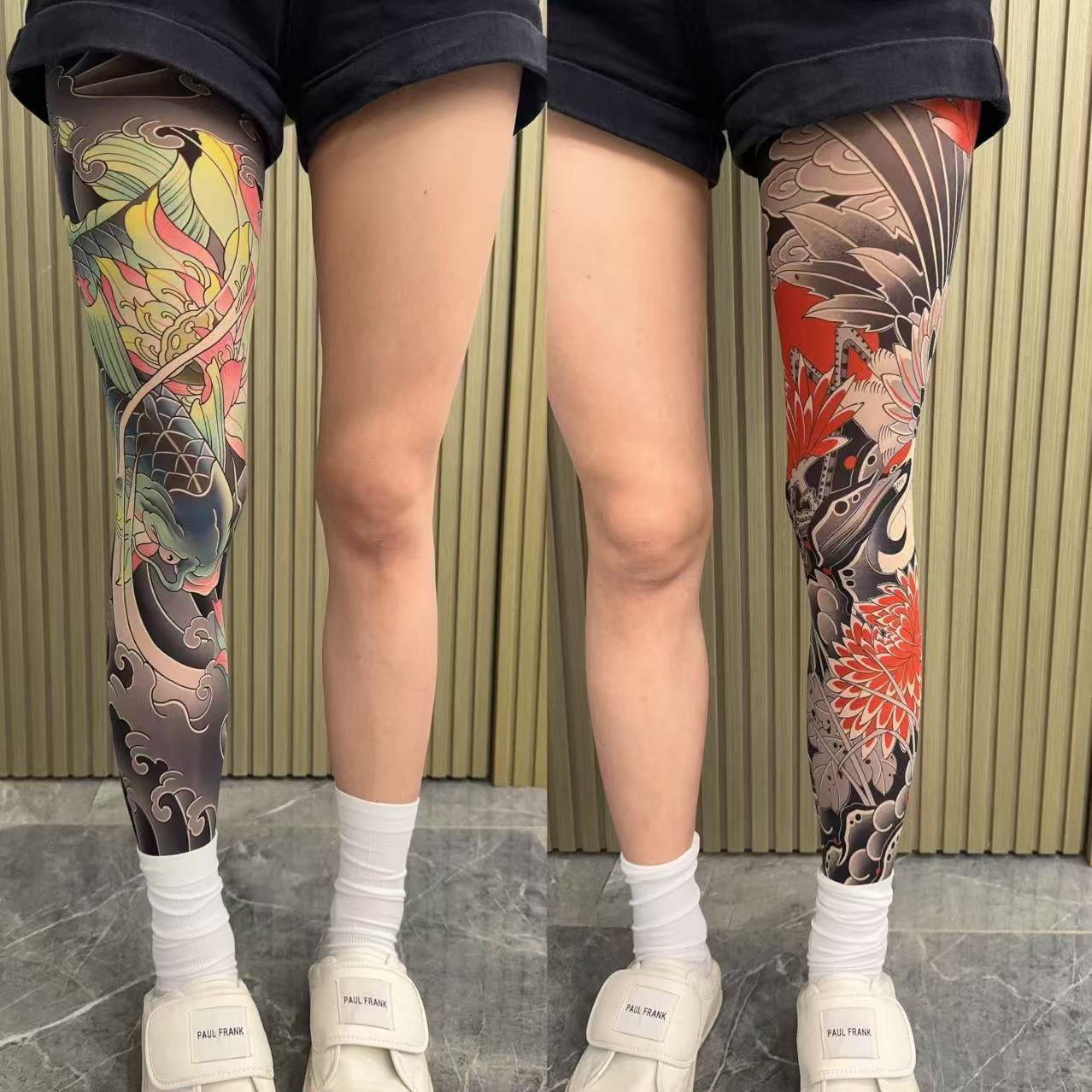 Tattooed stockings