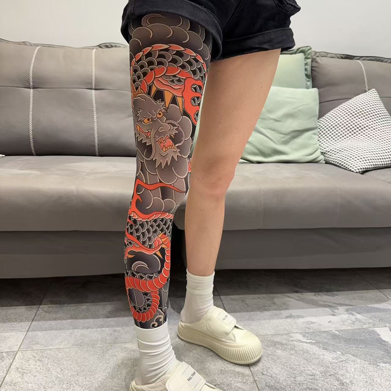 Tattooed stockings