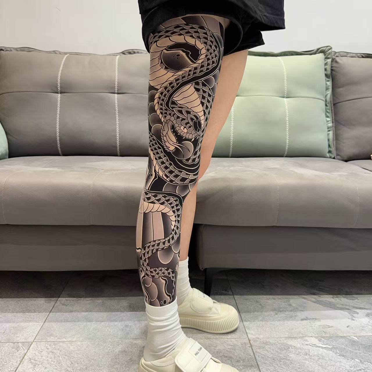 Tattooed stockings