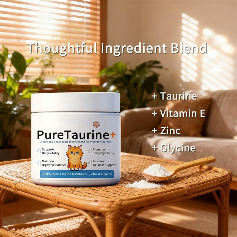 Taurine for Cats Taurine Powder Supplement Cat Body Care Agent