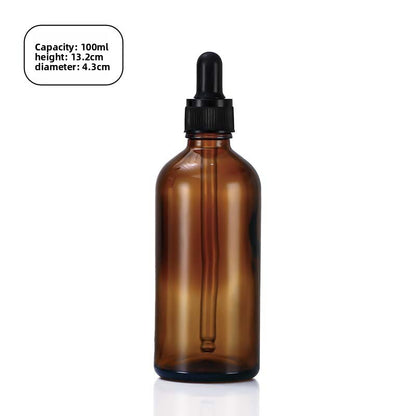 Tea-colored essential oil bottle