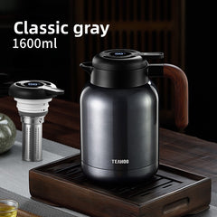 1.1L Gray TempDisplay Lid TeaCaddy