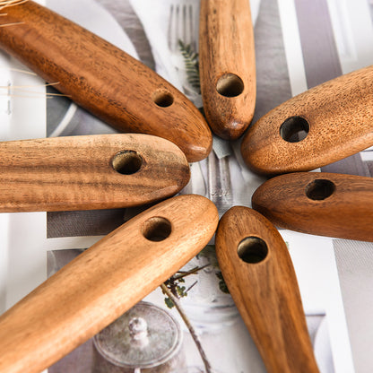 Teak Wood Seven-Piece Kitchen Utensil Set