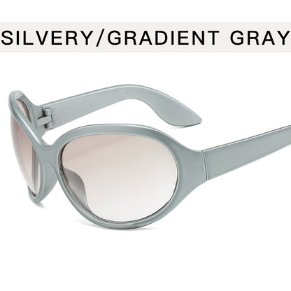technology oversized frame sunglasses