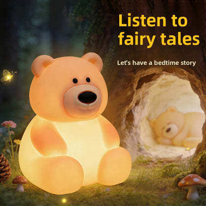 Teddy Bear Silicone Touch Night Light